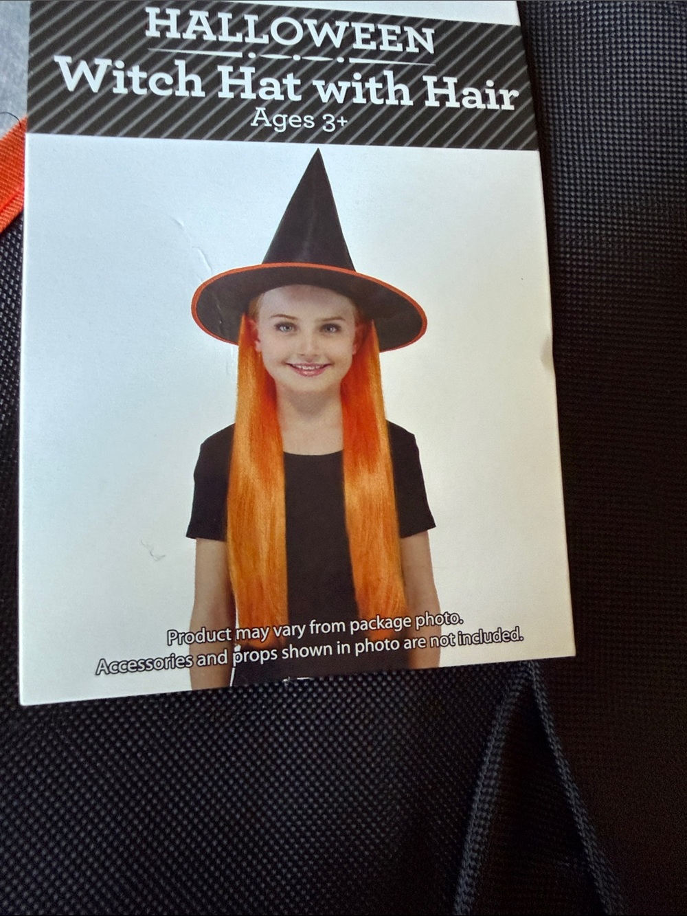 Celebrate It Black Witch Hat with Hair